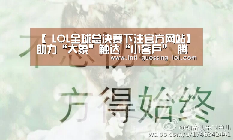 【 LOL全球总决赛下注官方网站】助力“大象”触达“小客户”